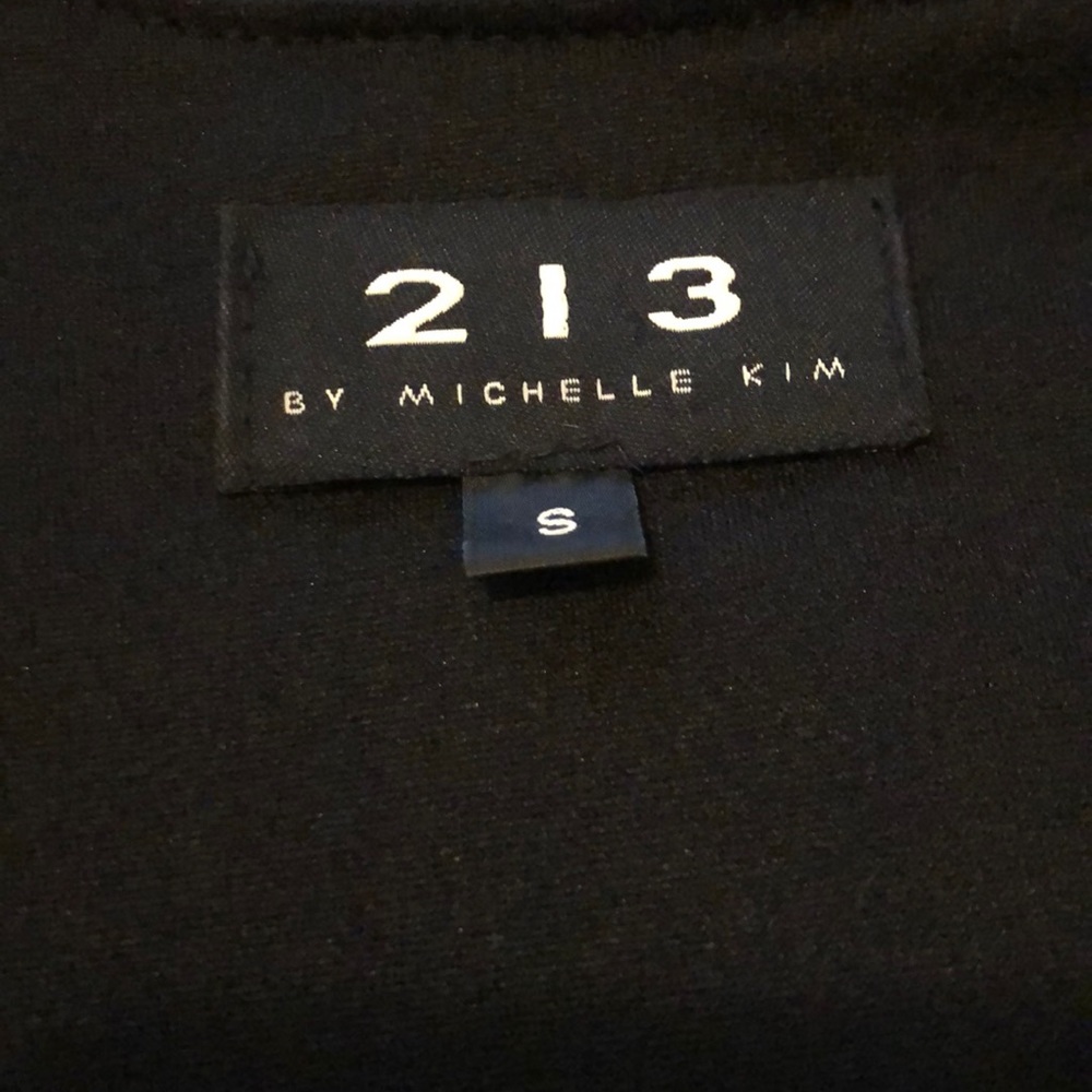 213 By Michelle Kim Black Ruffle Dress Size Small - Picture 6 of 7